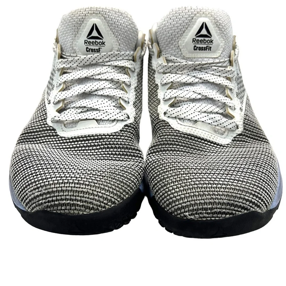 Reebok Nano 8 White Black Blue Womens Size 8 Cross Trainer Sneakers